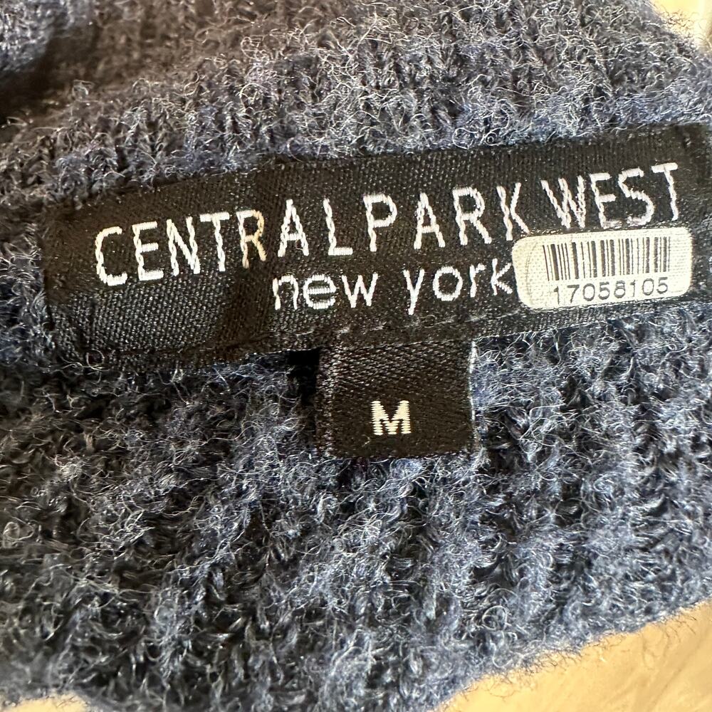 Central Park West Polo Sweater MEDIUM Oversized Cardigan Preppy Boyfriend $182 - Picture 11 of 12